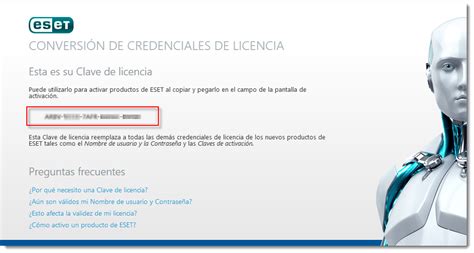 Clave de licencia gratuita de ESET .